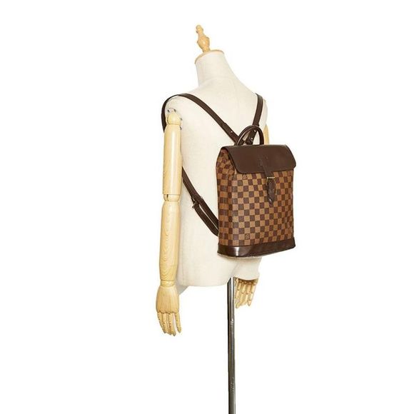 Louis Vuitton Damier Soho Rucksack Backpack PVC Leather Brown - Picture 6 of 6